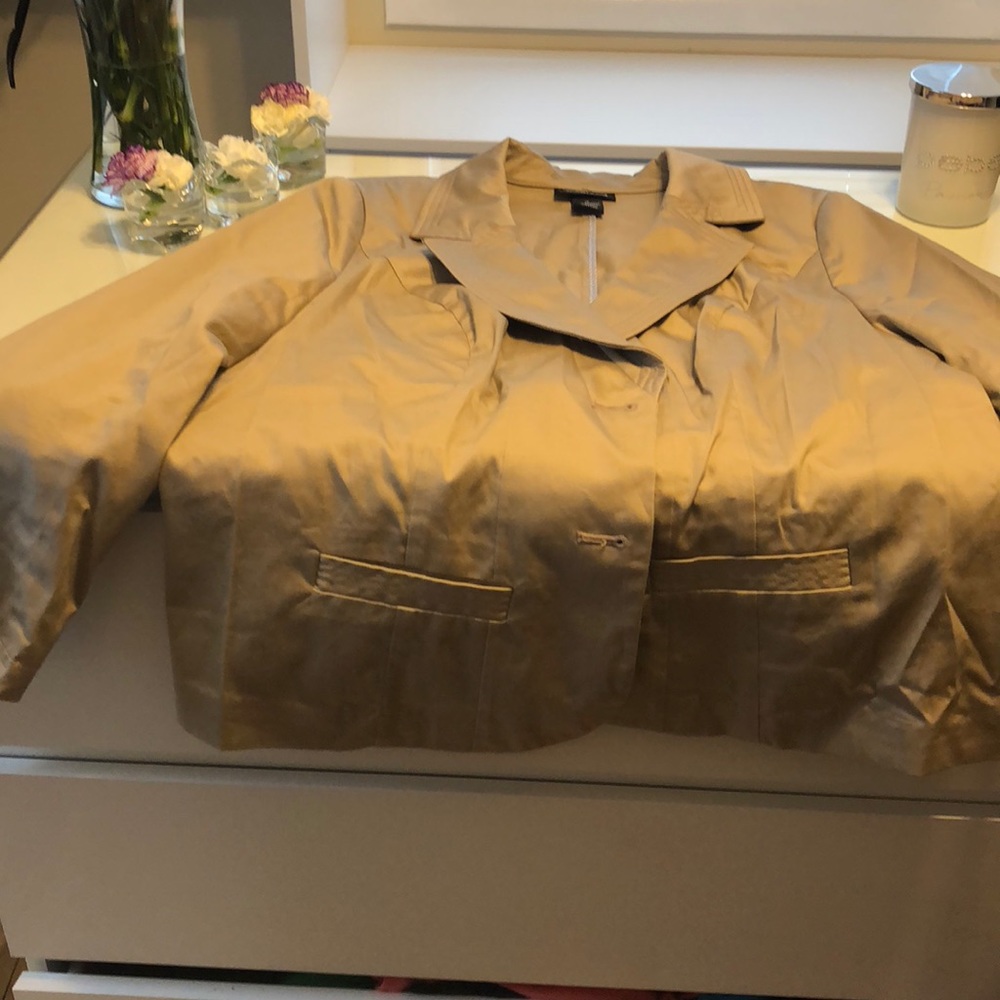 A tan blazer